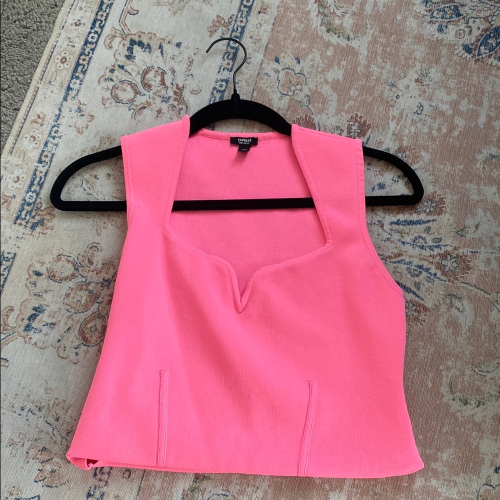 Chic Pink Express Sleeveless Top